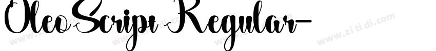 0leoScript Regular字体转换